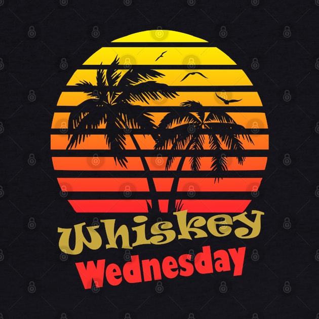 Whiskey Wednesday 80s Sunset by Nerd_art